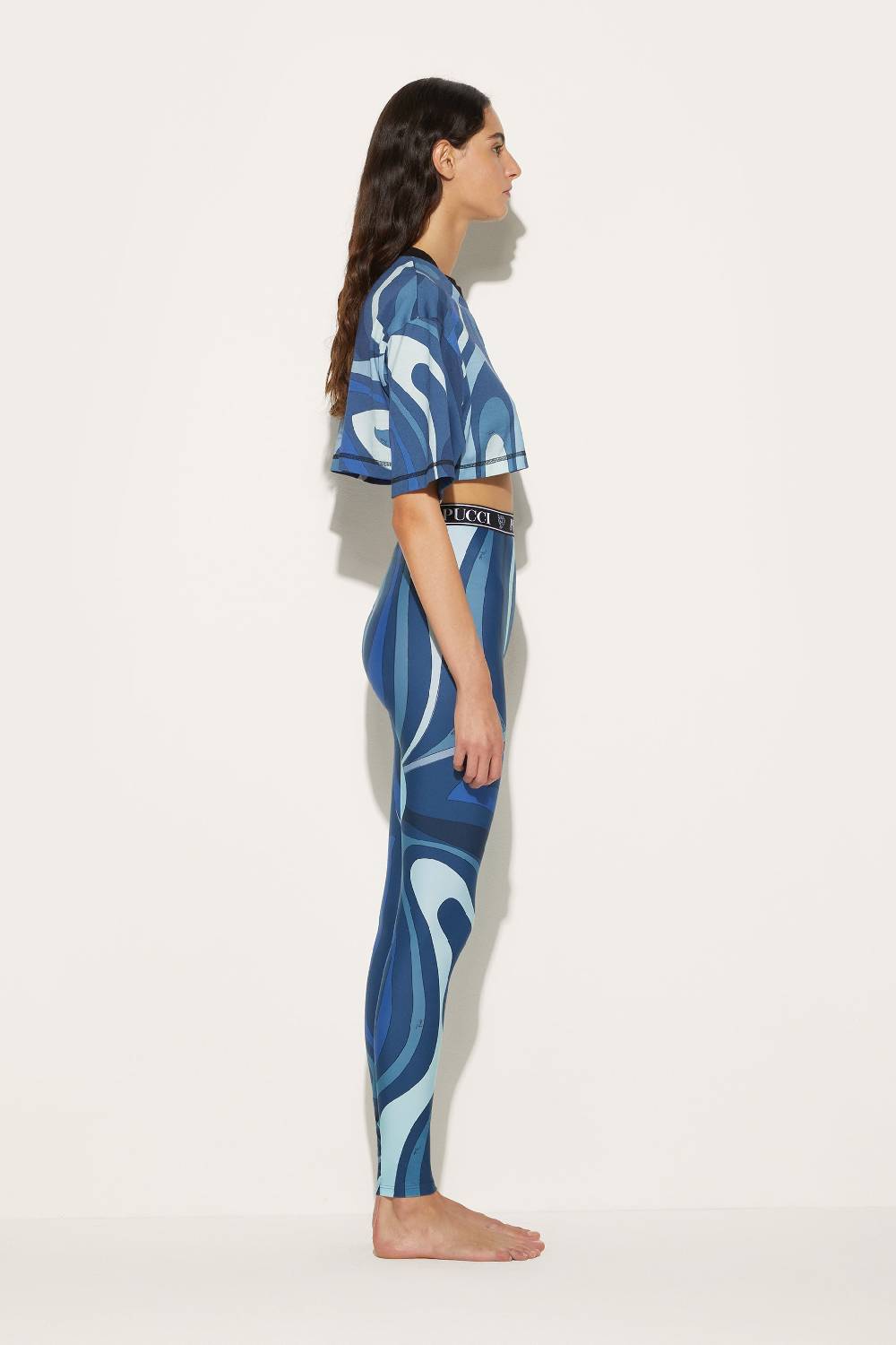 Pucci Crop top con stampa Marmo Convenienza