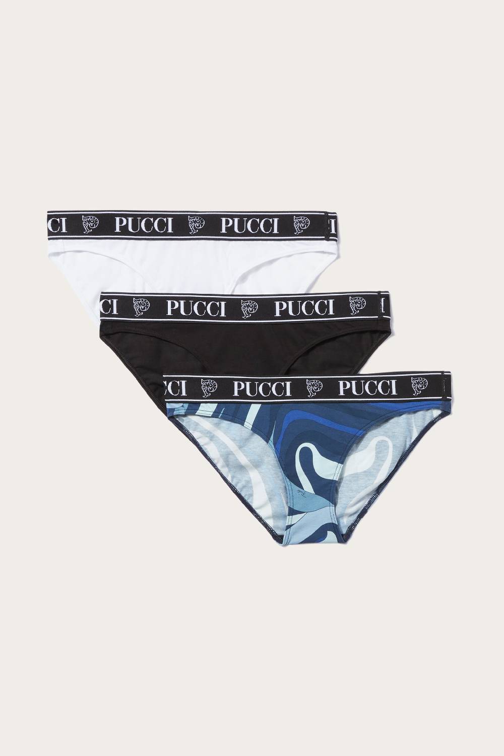 Pucci 3 Pack Slip con logo jacquard Offerta