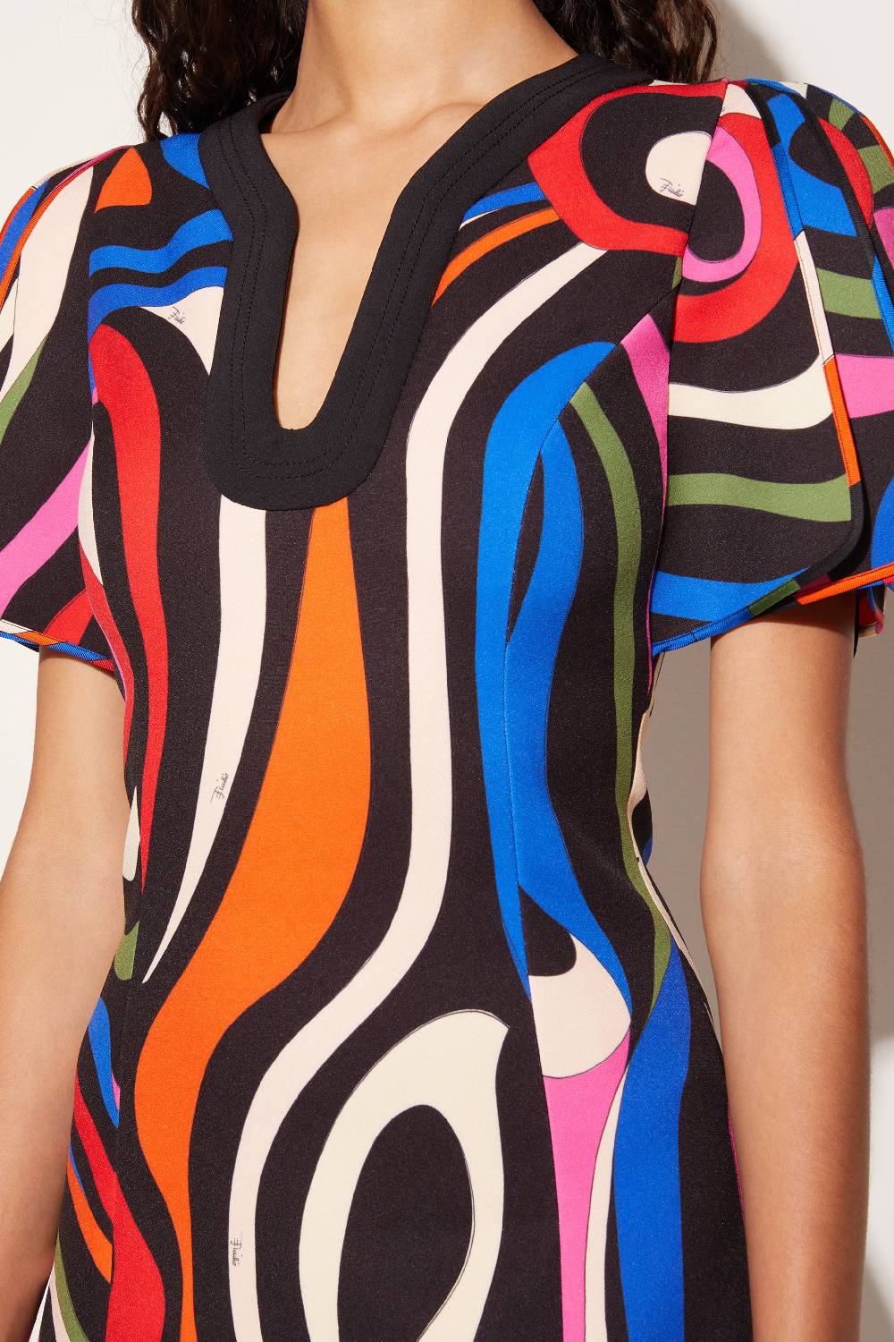 Pucci Mini abito con stampa Marmo Outlet