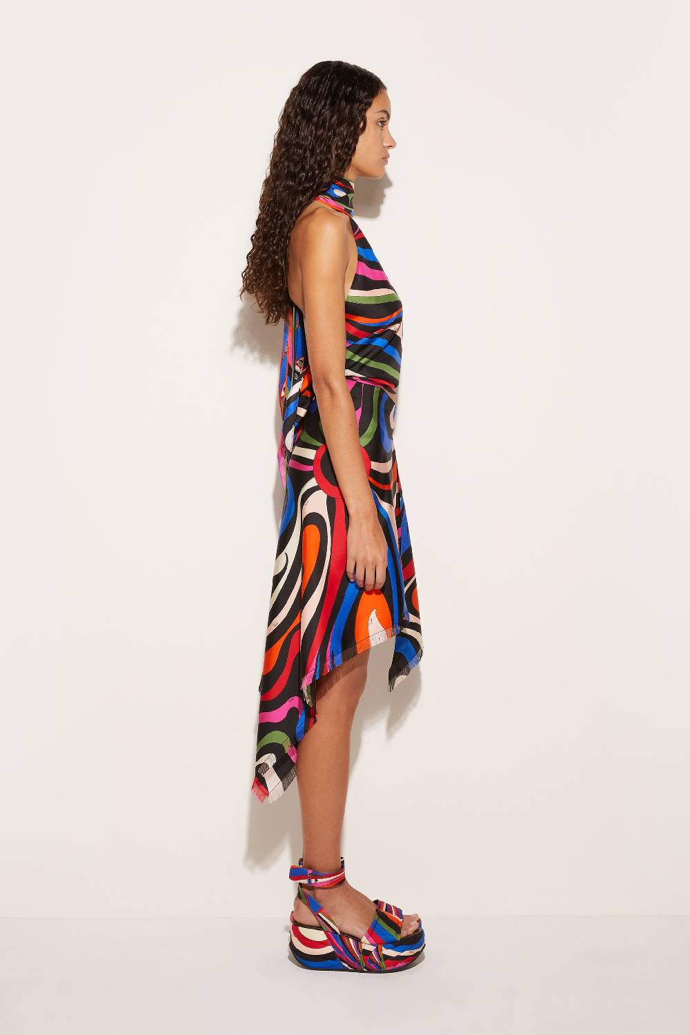 Pucci Top in seta con stampa Marmo Saldi