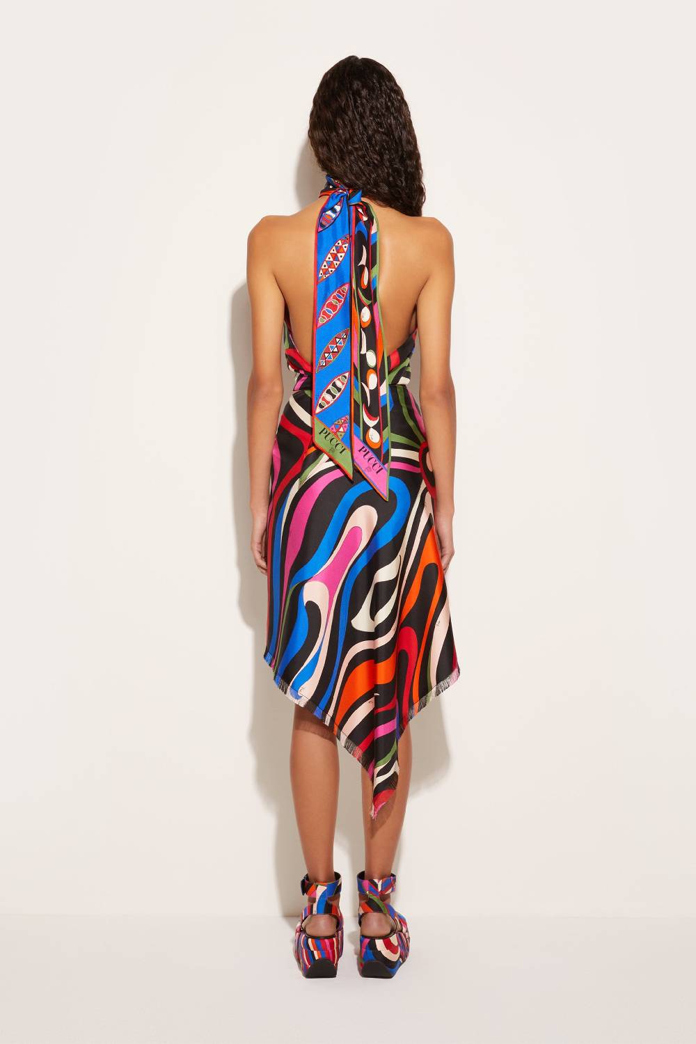 Pucci Top in seta con stampa Marmo Saldi