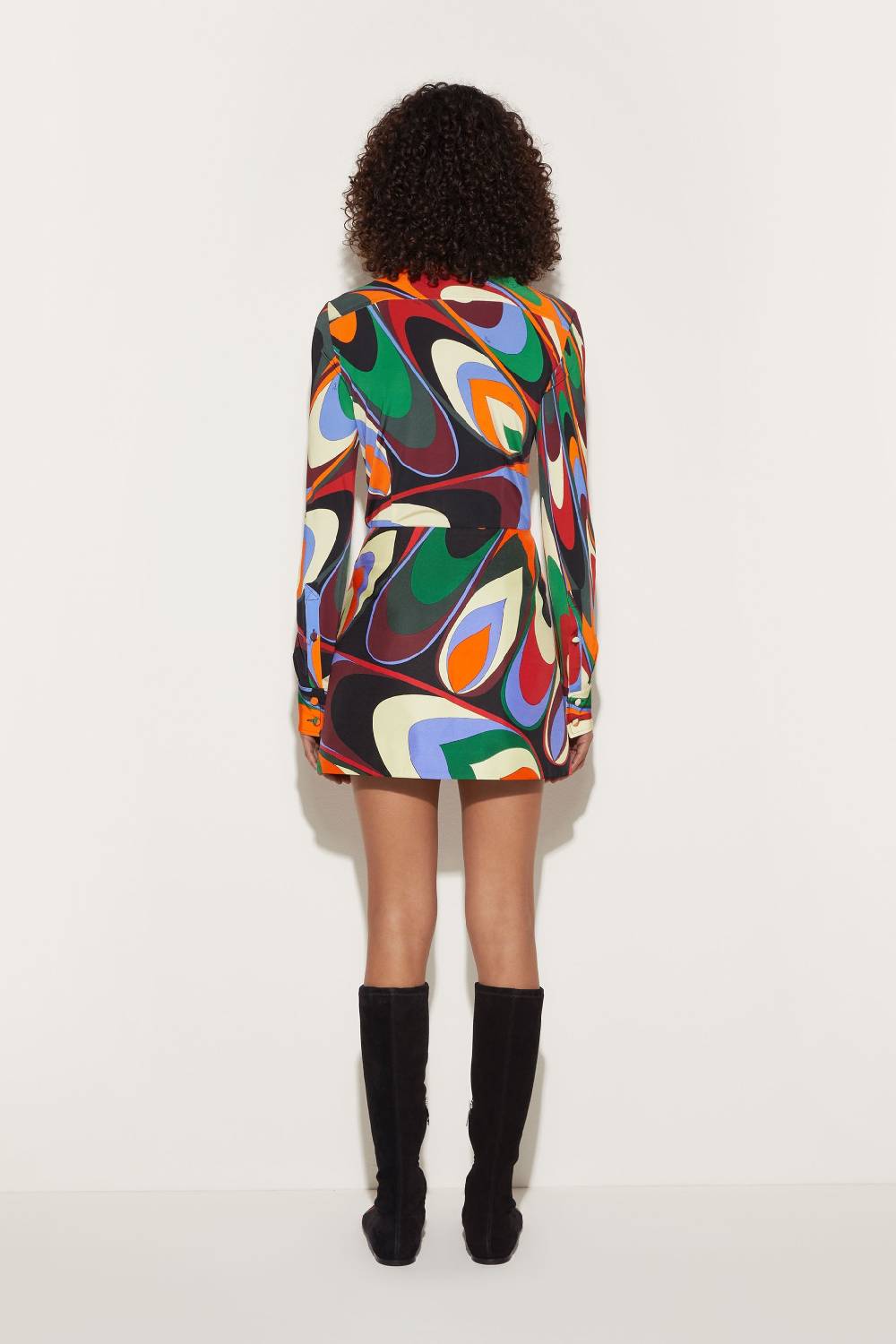 Pucci Camicia in seta con stampa Onde Grande vendita