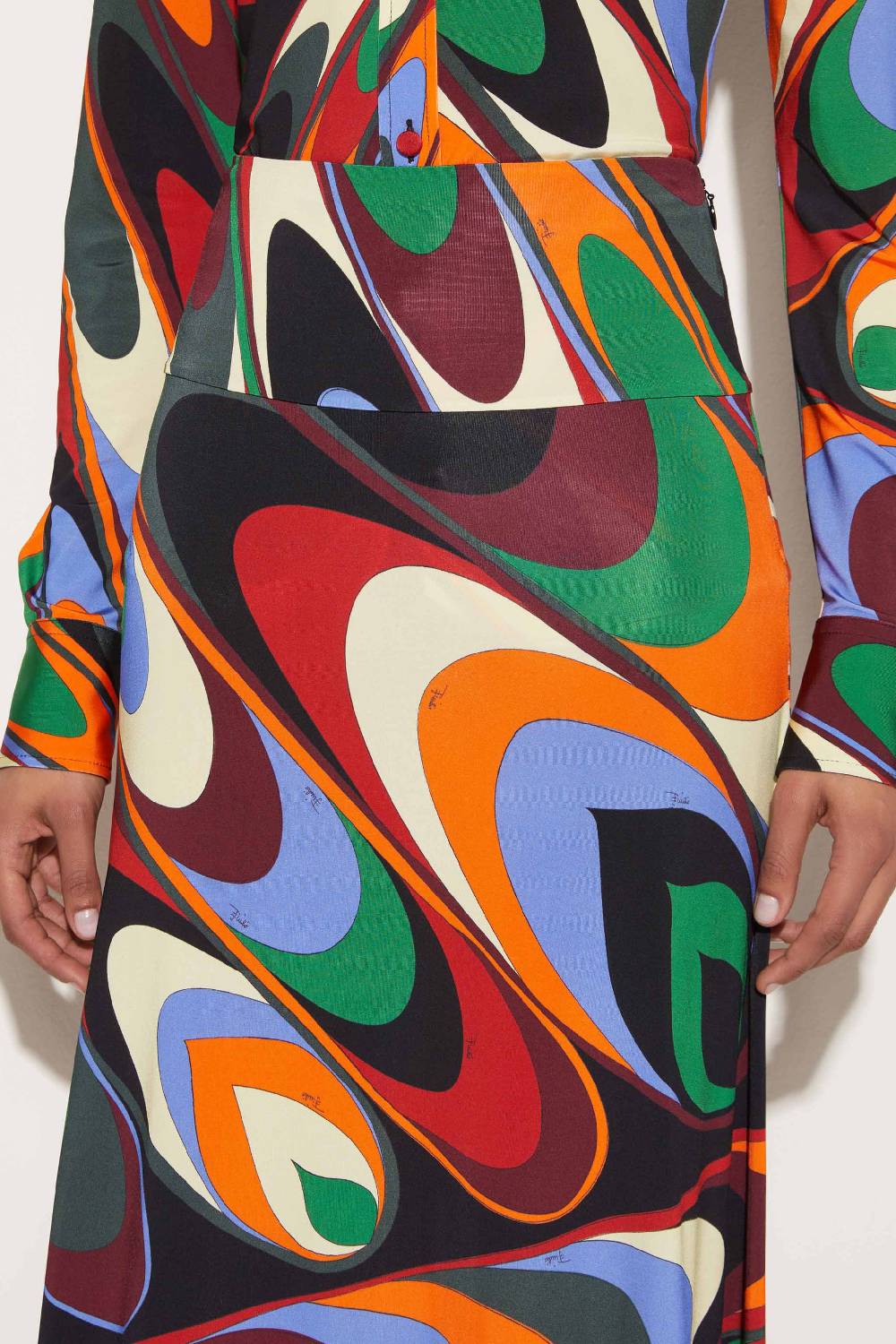 Pucci Gonna lunga con stampa Onde Flash Sale
