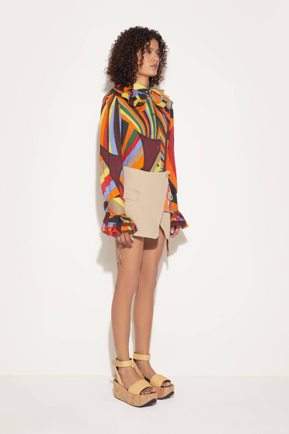 Pucci Camicia con stampa Iride Smaltimento dello stoccaggio
