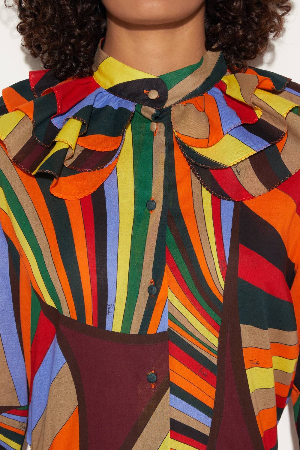 Pucci Camicia con stampa Iride Smaltimento dello stoccaggio