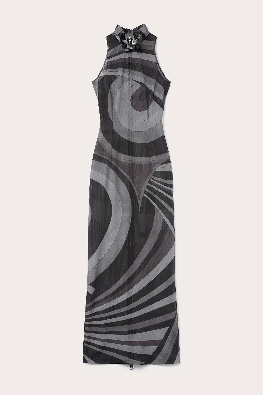 Pucci Abito lungo in mesh con stampa Iride Offerta migliore