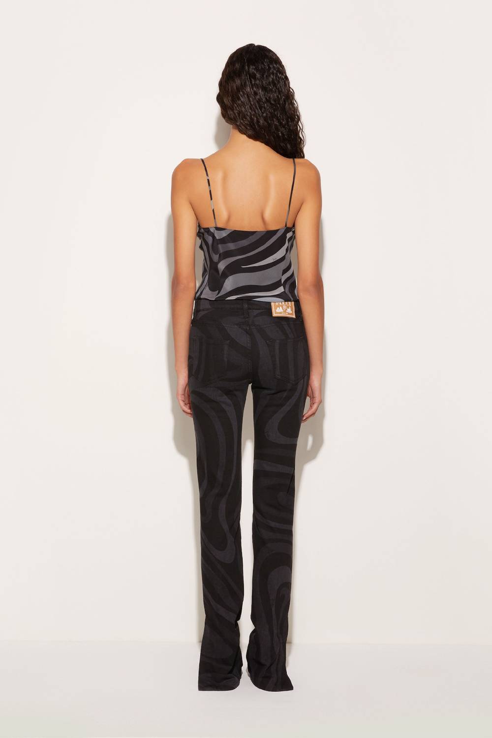 Pucci Top in seta con stampa Marmo Offerte esclusive