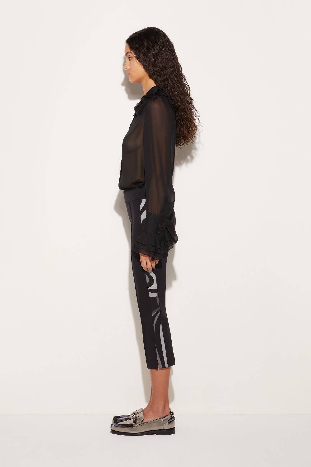 Pucci Pantaloni cropped con stampa Marmo Lightning offer