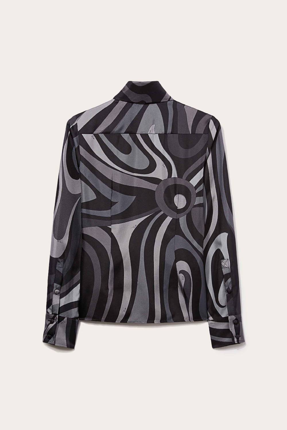 Pucci Marmo-Print Silk-Twill Shirt Grandi sconti