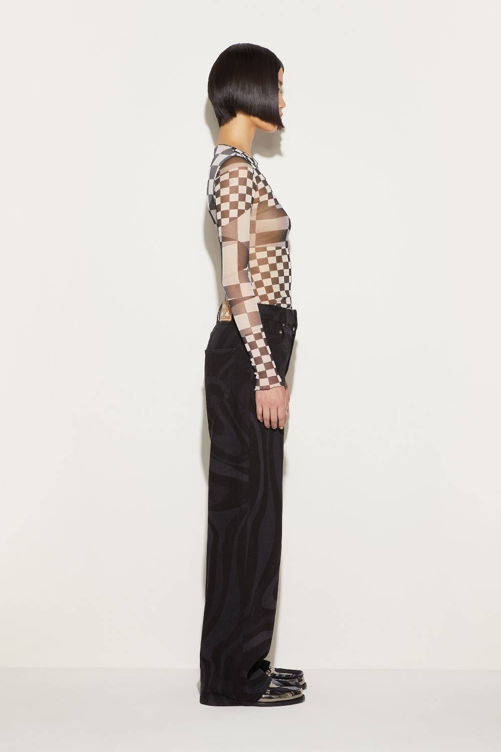 Pucci Top con stampa Giardino Ritorno libero