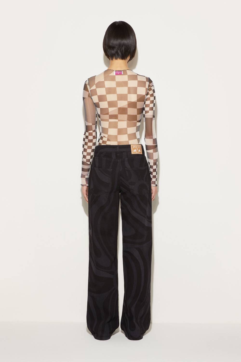 Pucci Top con stampa Giardino Ritorno libero