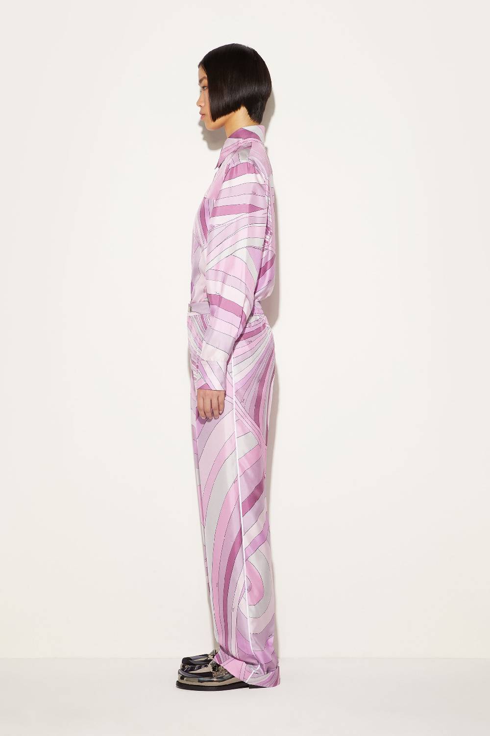 Pucci Pantaloni in seta con stampa Iride Fino al 60% di sconto