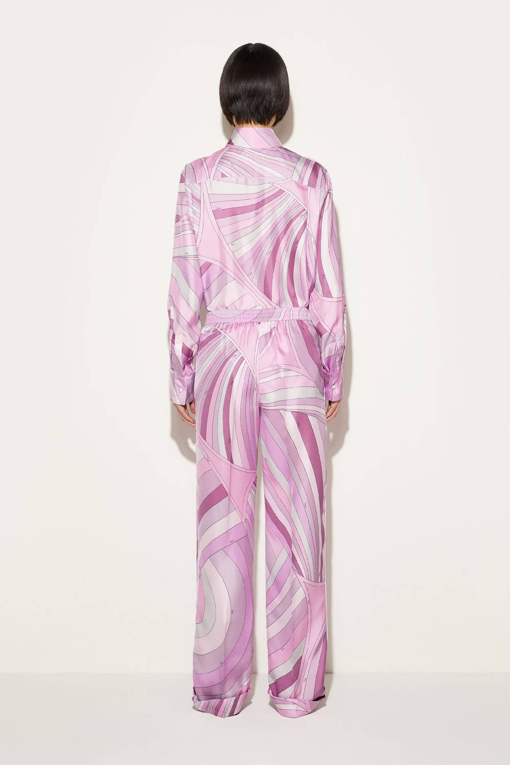 Pucci Pantaloni in seta con stampa Iride Fino al 60% di sconto