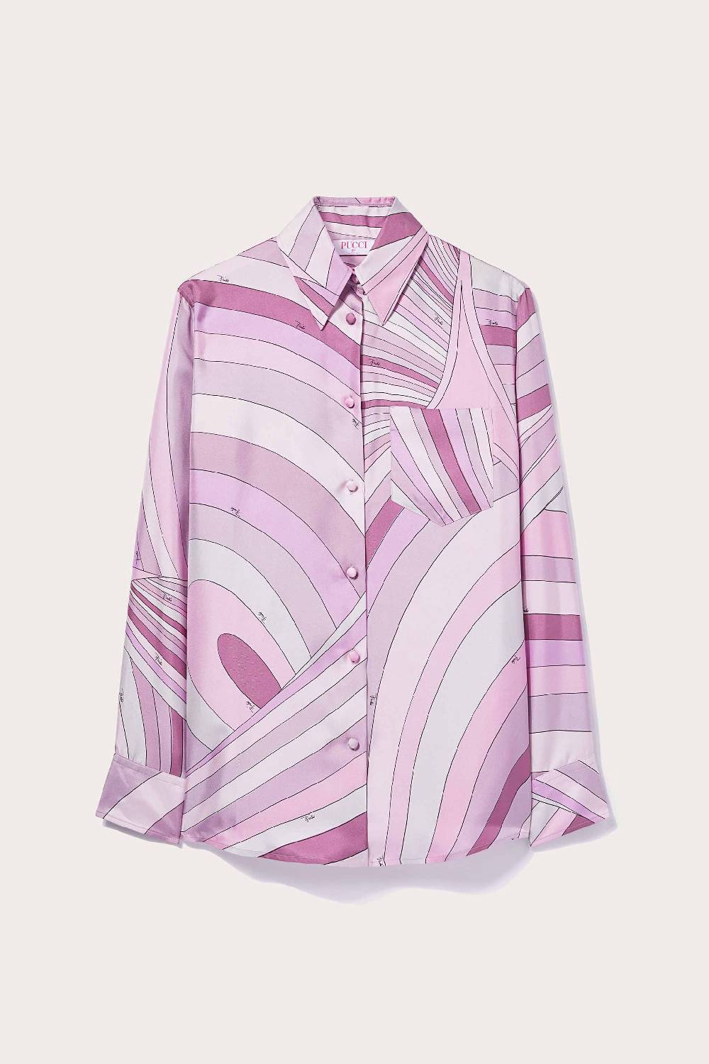 Pucci Camicia in seta con stampa Iride Offerta speciale della fabbrica