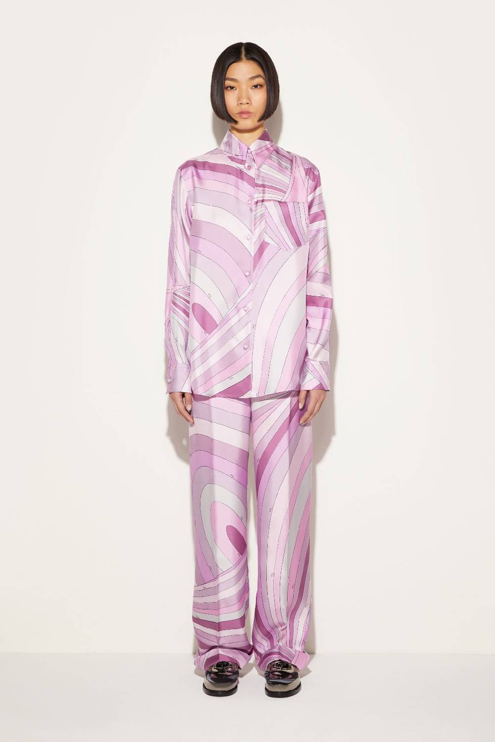 Pucci Camicia in seta con stampa Iride Offerta speciale della fabbrica