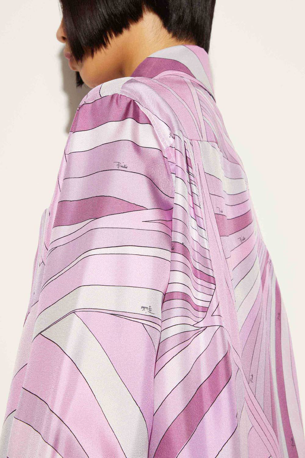 Pucci Camicia in seta con stampa Iride Offerta speciale della fabbrica