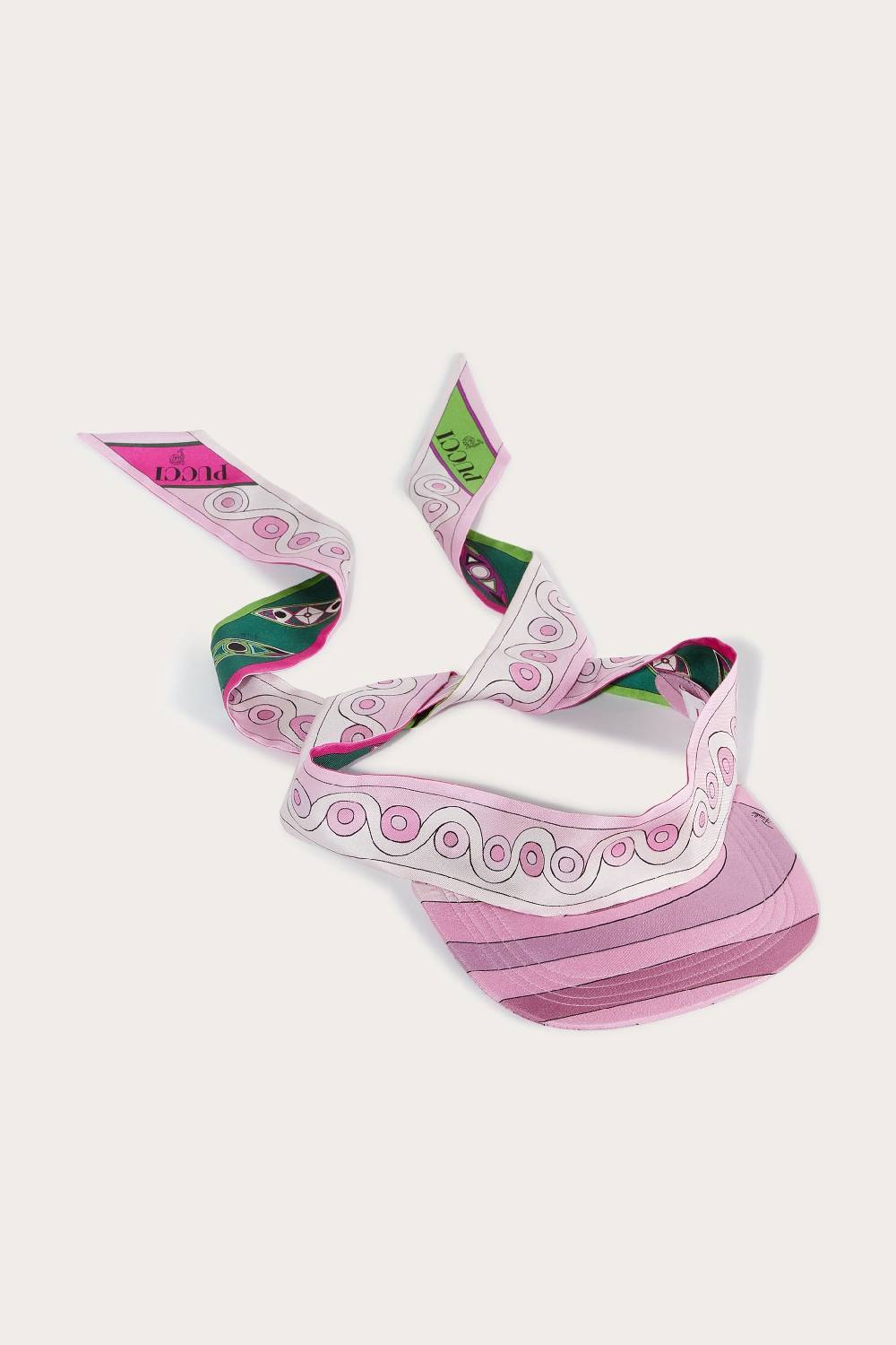 Pucci Visiera in seta con stampe Marmo e Onde Fino al 55% di sconto