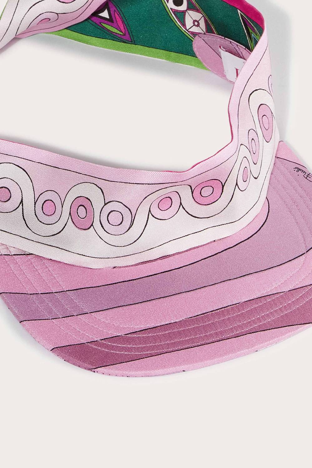 Pucci Visiera in seta con stampe Marmo e Onde Fino al 55% di sconto