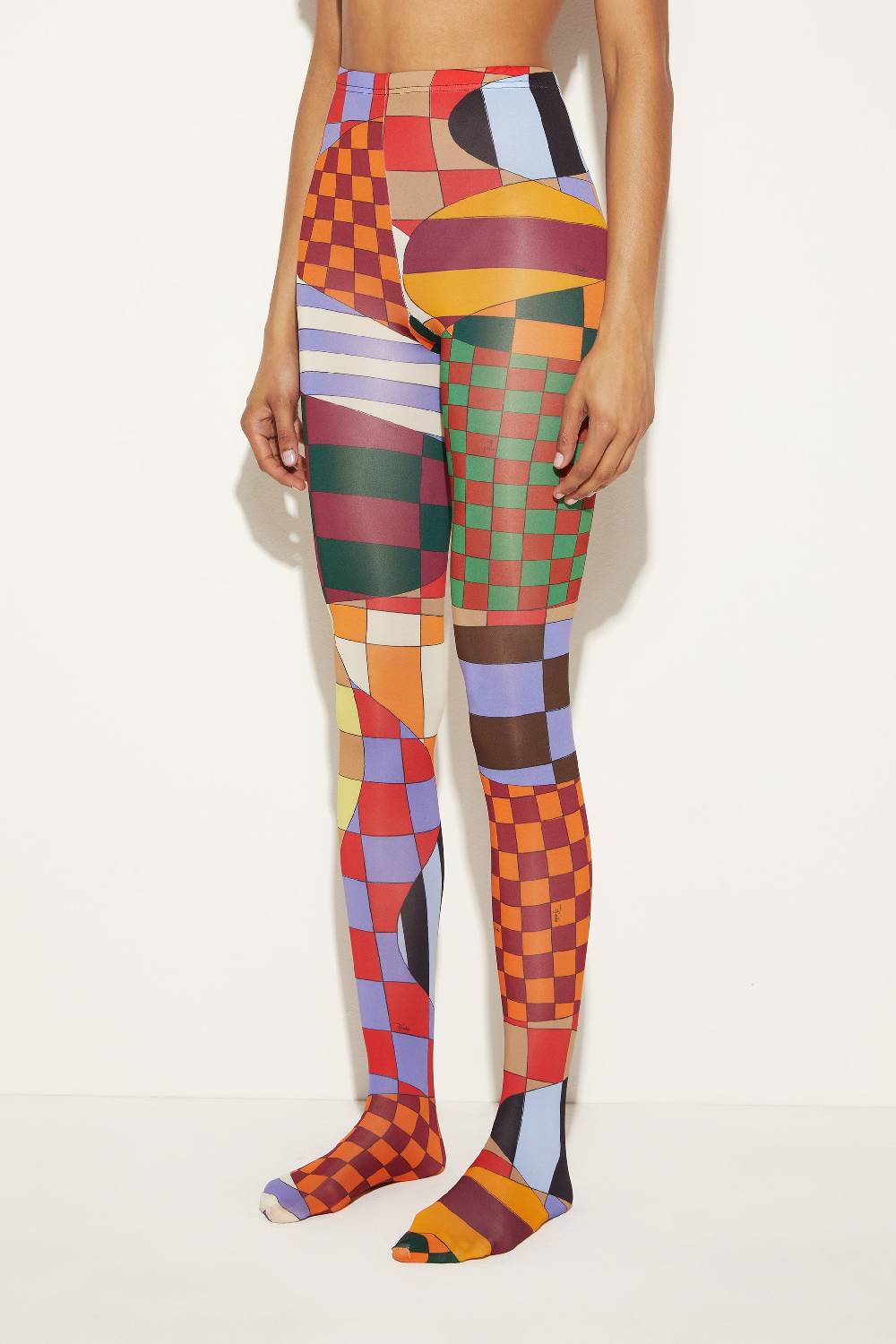 Pucci Collant con stampa Giardino Officina