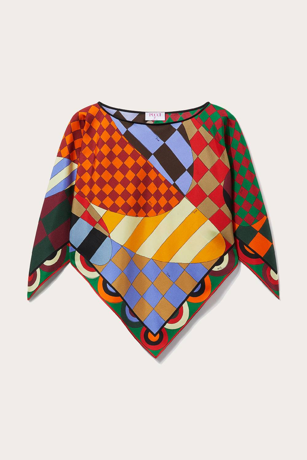 Pucci Top kaftano in seta con stampa Giardino Black Friday Prezzi