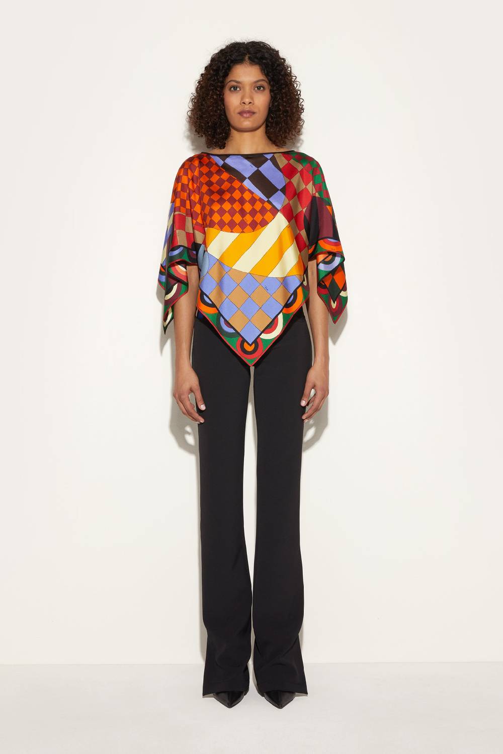 Pucci Top kaftano in seta con stampa Giardino Black Friday Prezzi
