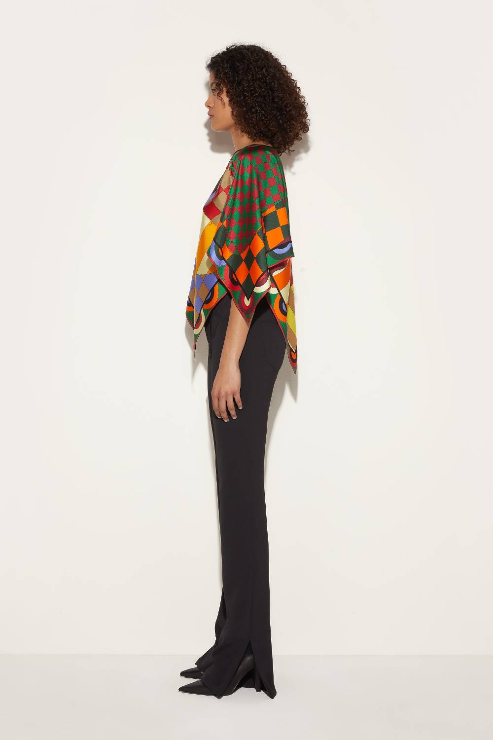 Pucci Top kaftano in seta con stampa Giardino Black Friday Prezzi