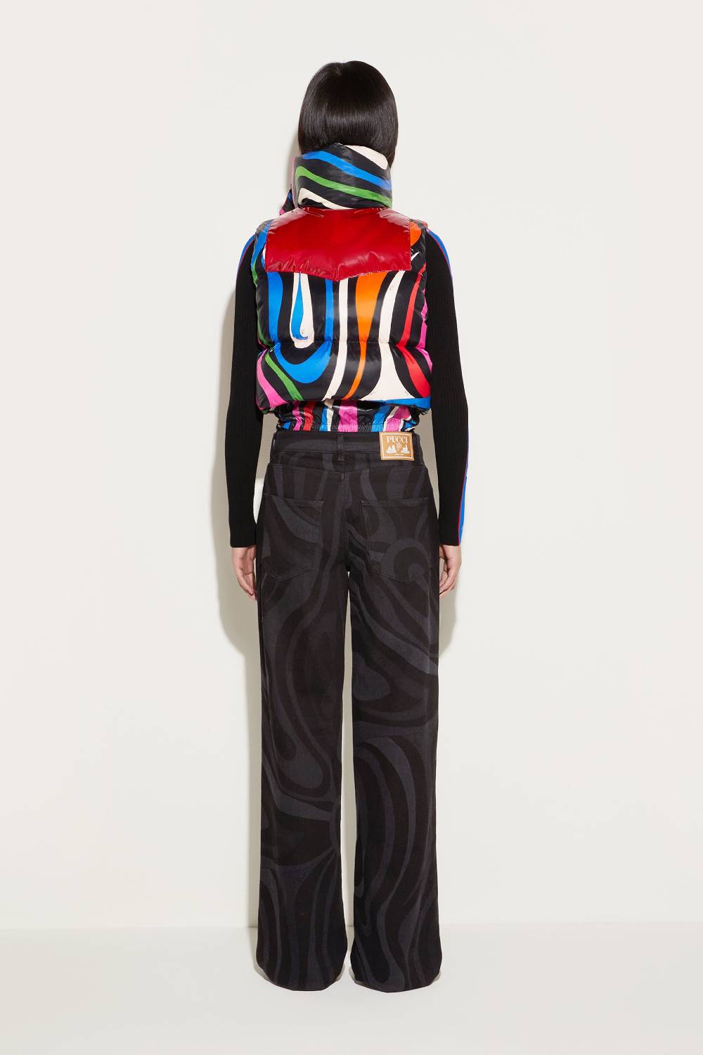 Pucci Gilet imbottito con stampa Marmo Pezzi Unici