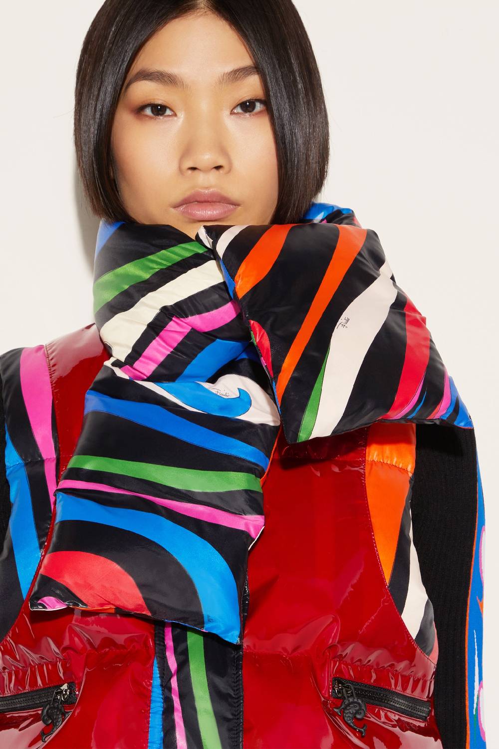 Pucci Gilet imbottito con stampa Marmo Pezzi Unici