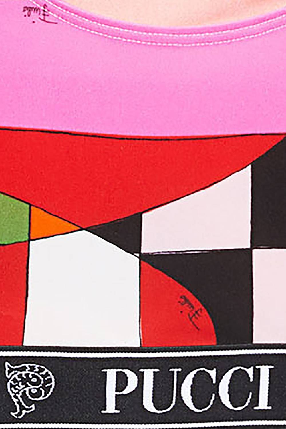 Pucci Crop top con stampa Giardino Prezzo Ridotto