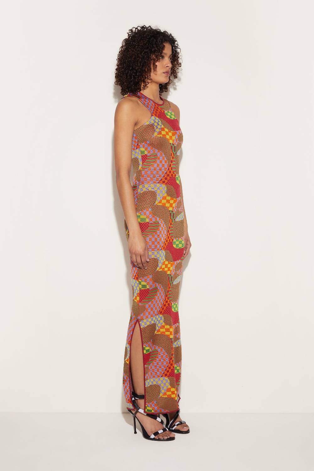 Pucci Abito lungo jacquard con motivo Giardino Convenienza