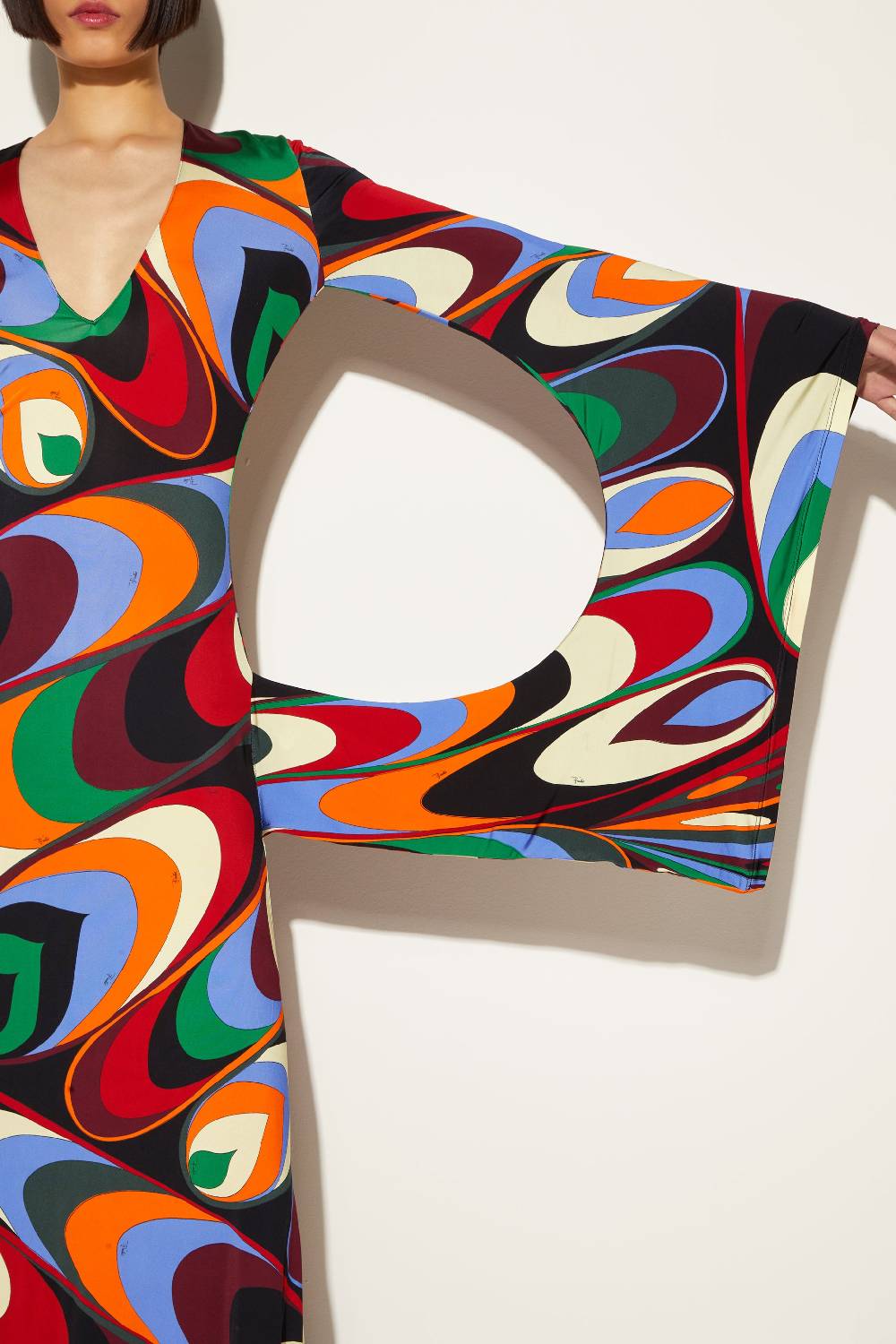 Pucci Abito lungo con stampa Onde Presa