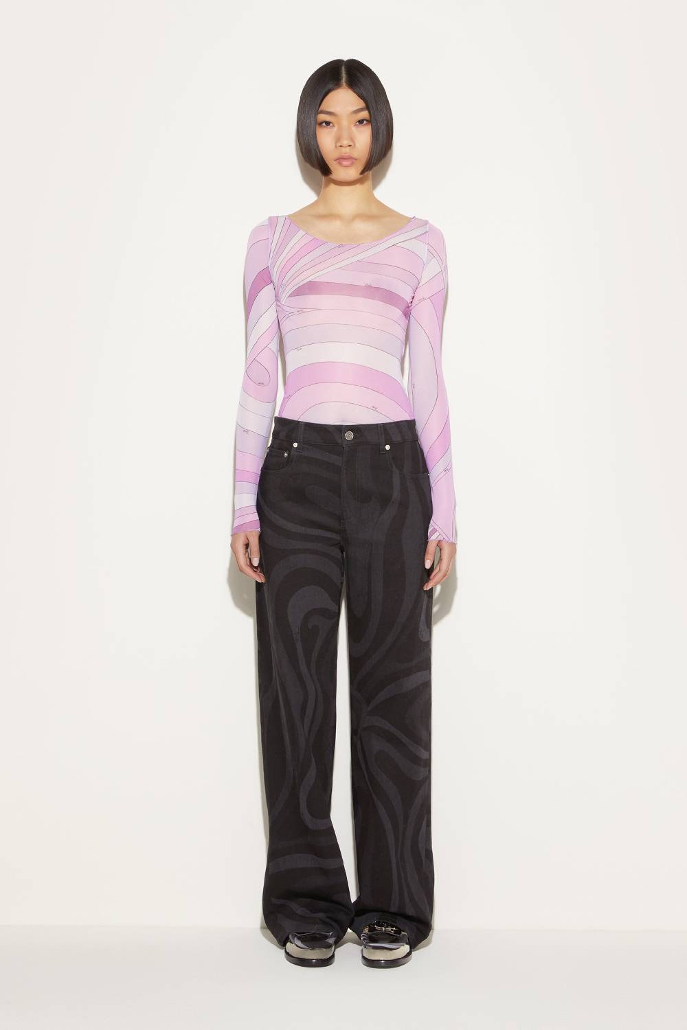 Pucci Top con stampa Iride In Saldo