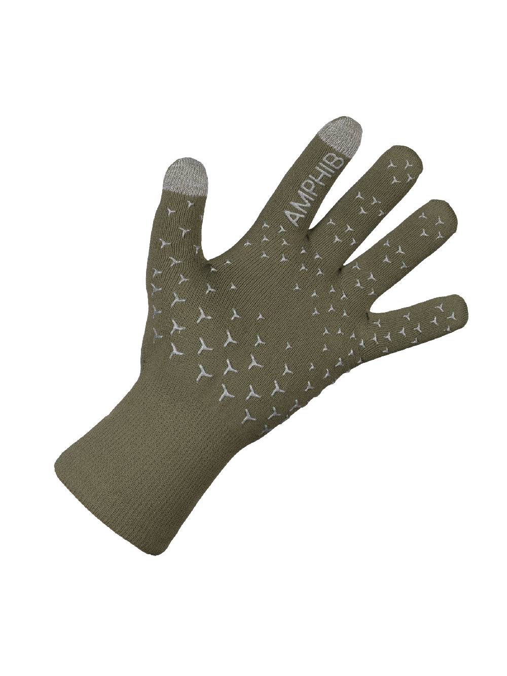 Q36.5 Guanti Invernali Pioggia Verde Oliva In Linea