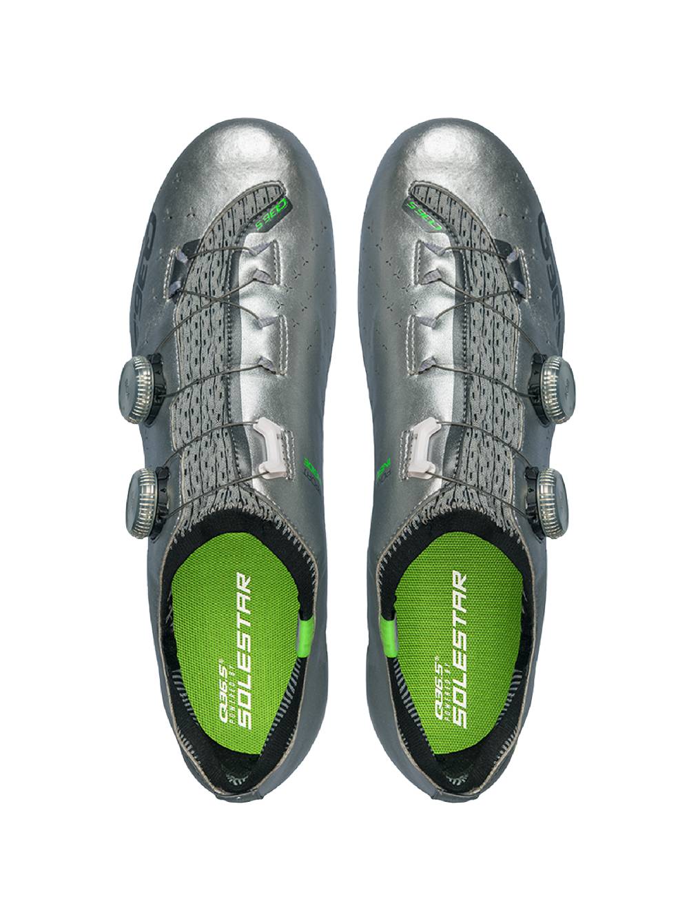 Q36.5 Unique Scarpe Strada Grigio Argento Grandi sconti