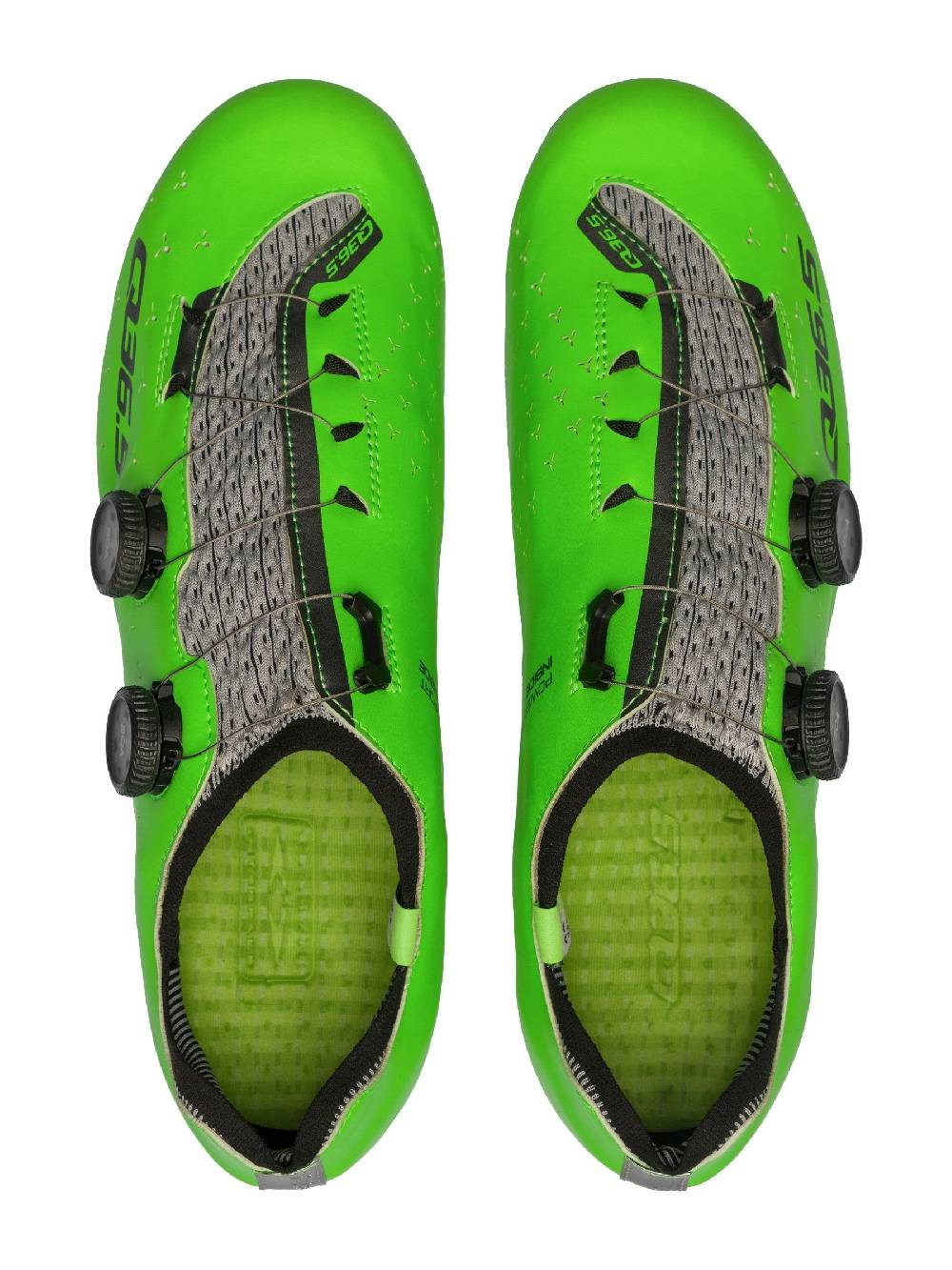 Q36.5 Unique Scarpe Strada Verde Fluo Nuovi prodotti