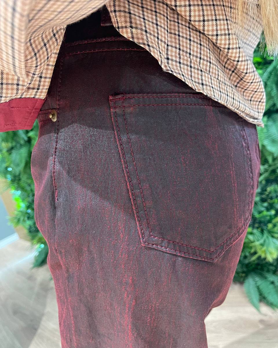 Lovely Sisters Jeans bordeaux In Saldo