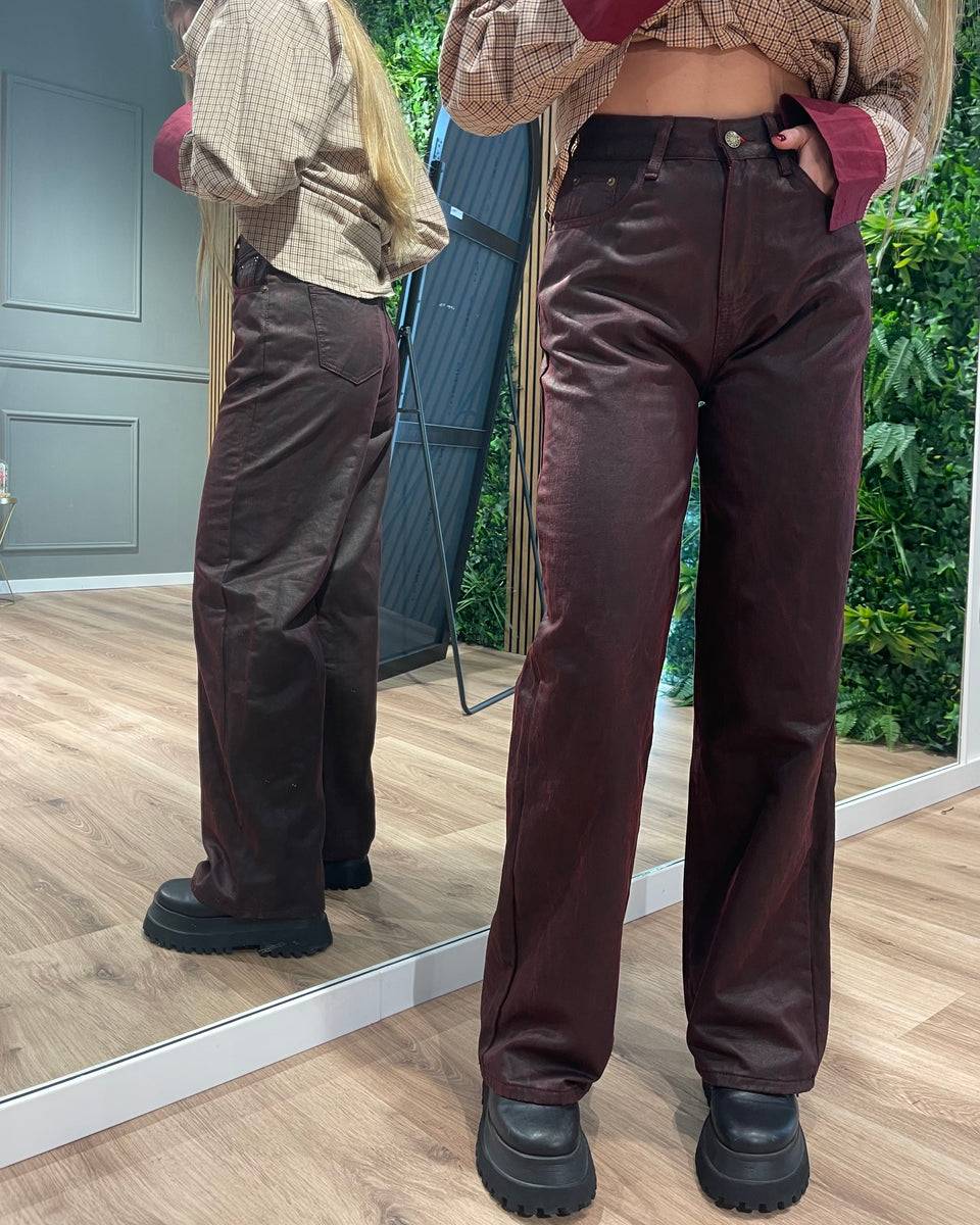 Lovely Sisters Jeans bordeaux Sottocosto