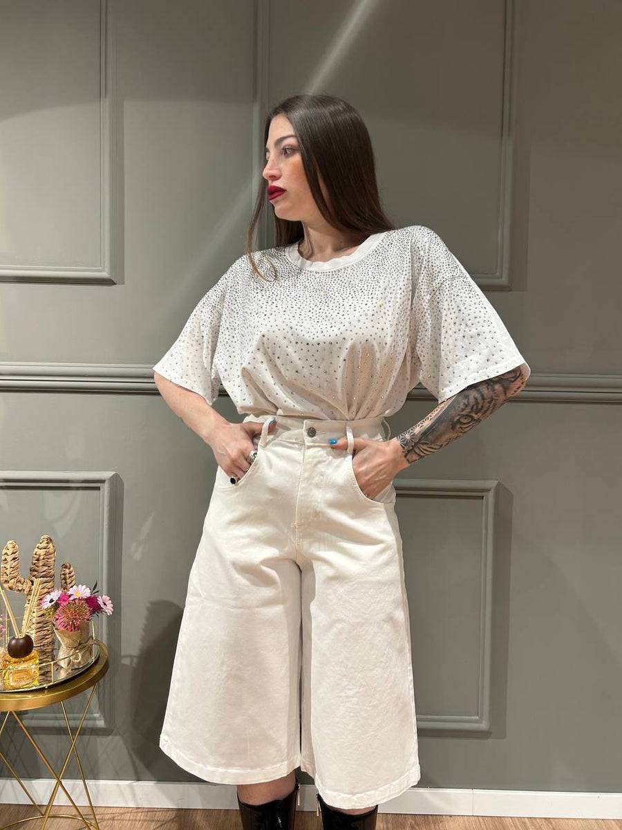 Lovely Sisters Bermuda Bianco In Vendita