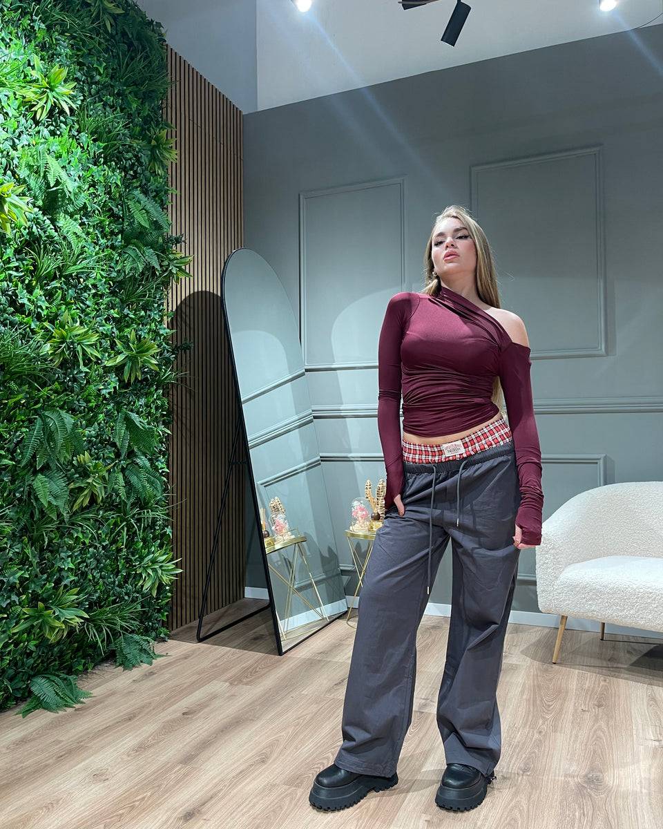 Lovely Sisters Maglia Kim bordeaux Online