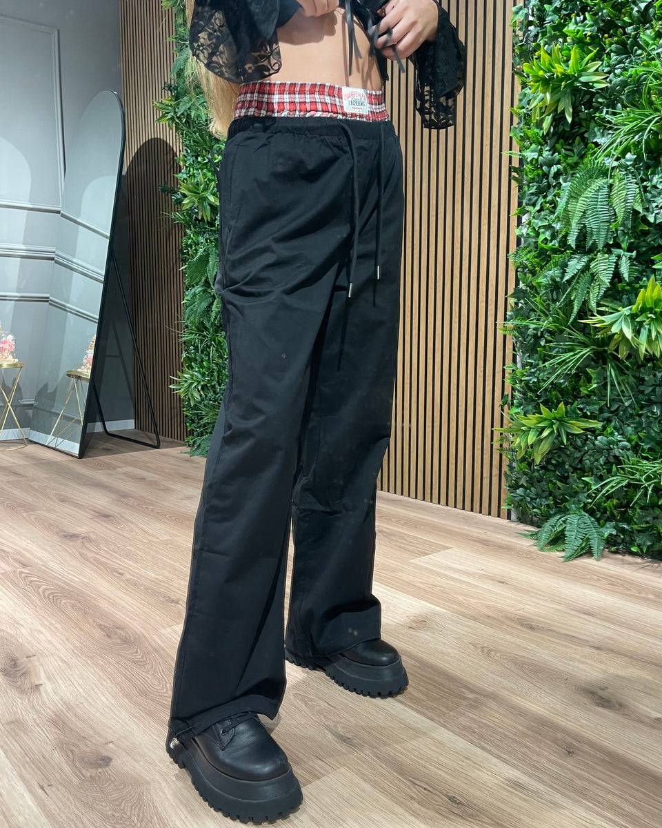 Lovely Sisters Pantalone cowboy nero Affare Del Giorno