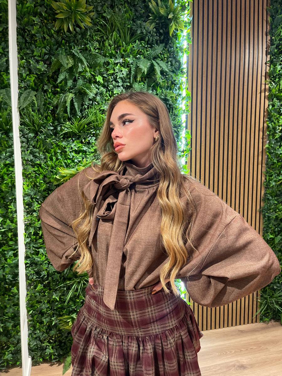 Lovely Sisters Camicia ampia marrone Negozi Online