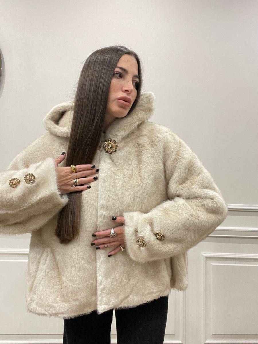 Lovely Sisters Pelliccia Morgana Beige Saldi