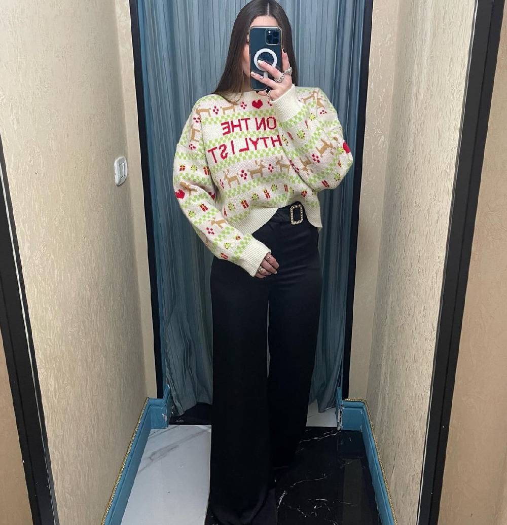 Lovely Sisters Pantalone effetto raso Pezzi Unici