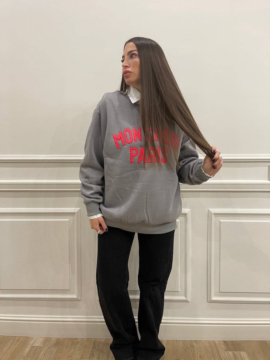 Lovely Sisters Felpa Mon Cheri grigio Sconto