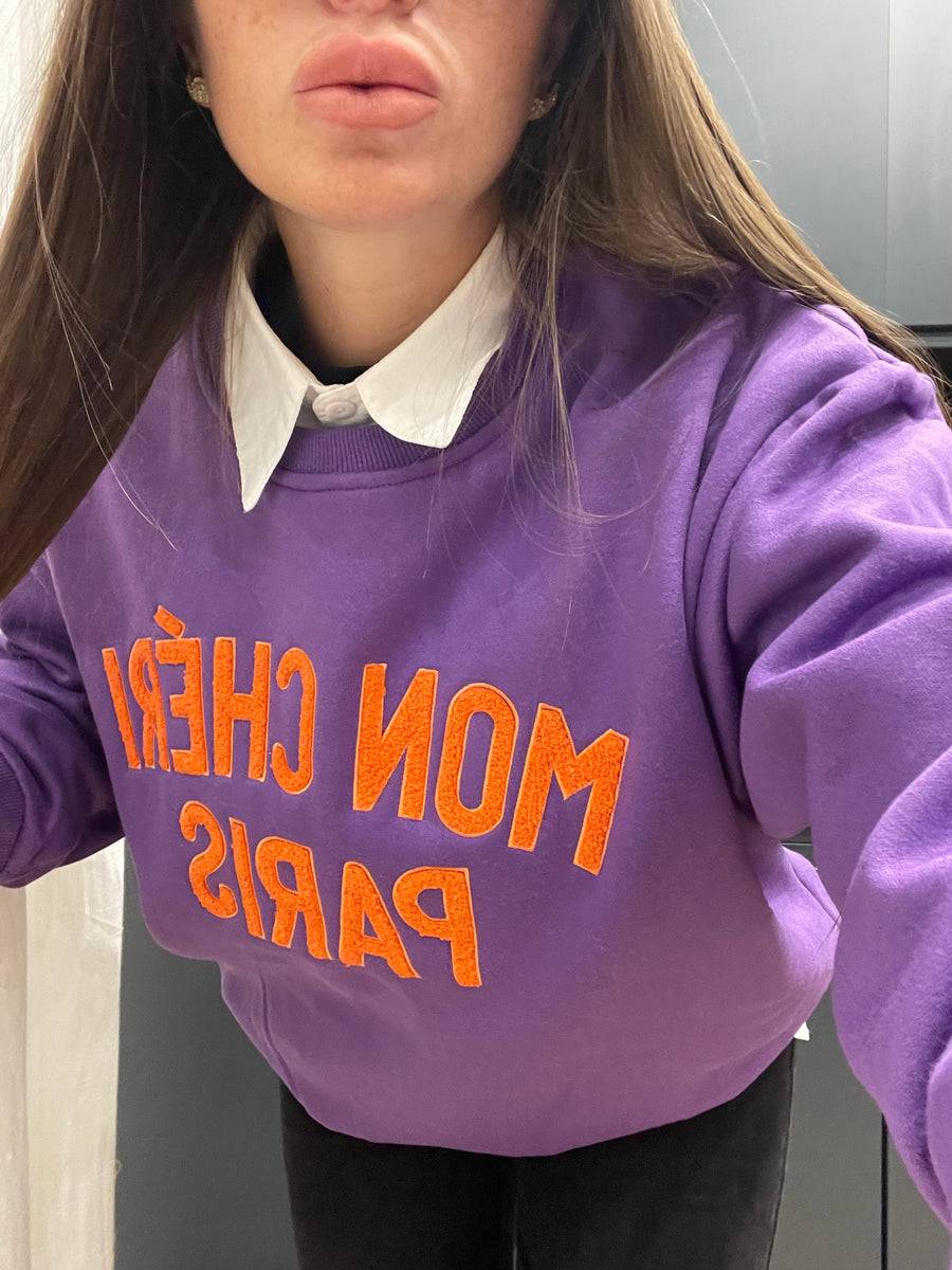 Lovely Sisters Felpa Mon Cheri Viola Outlet