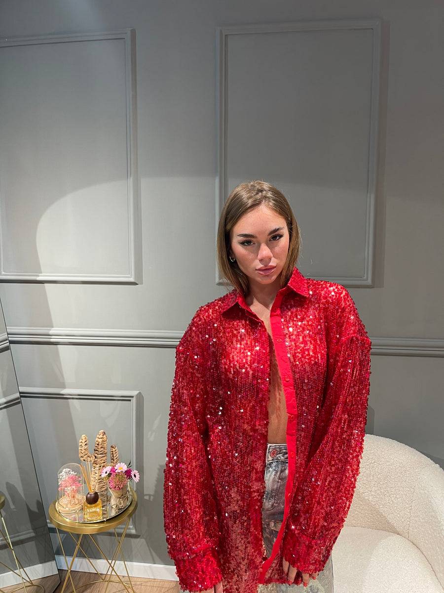 Lovely Sisters Camicia Nives rossa Shopping Online