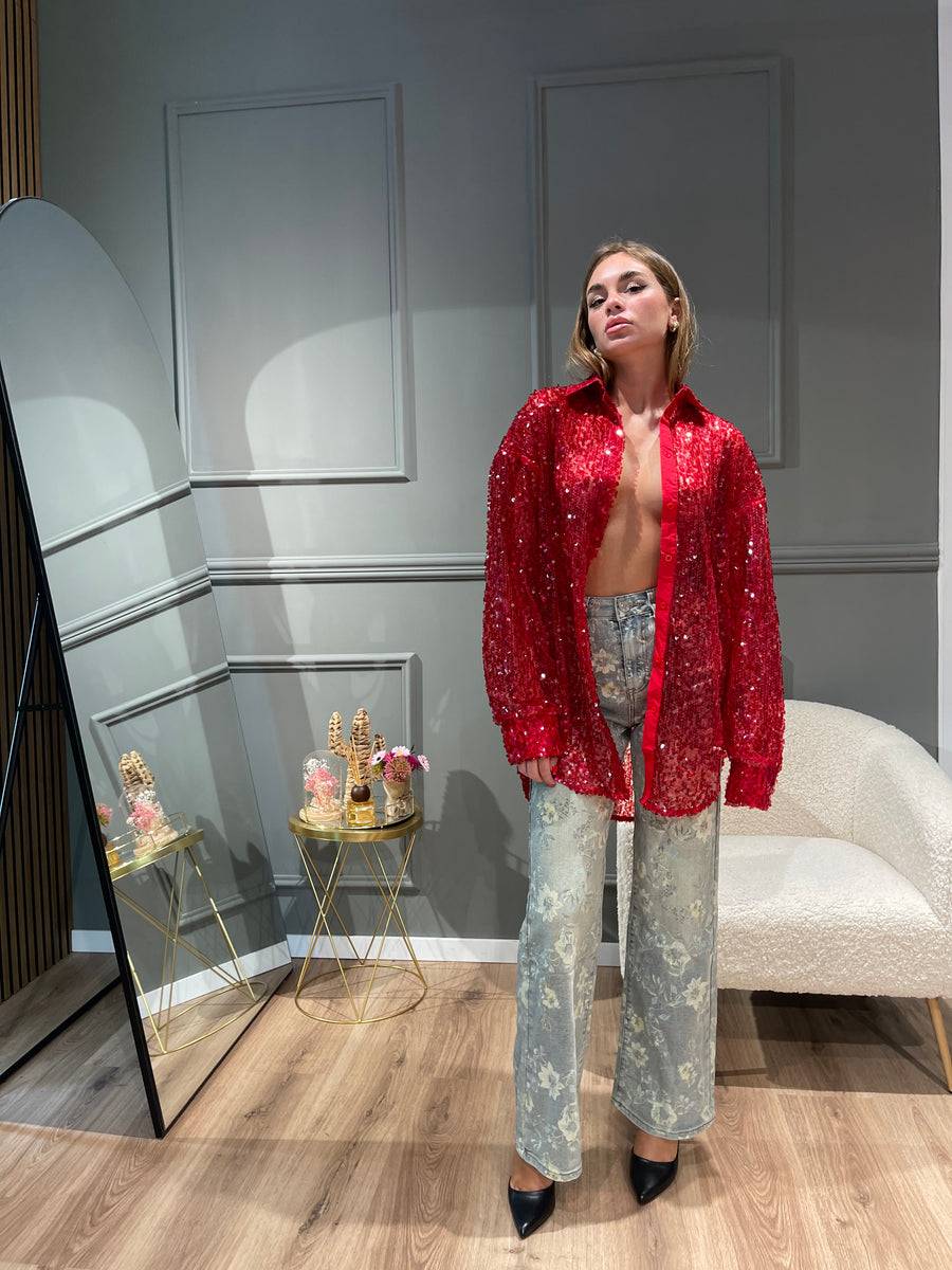 Lovely Sisters Camicia Nives rossa Shopping Online