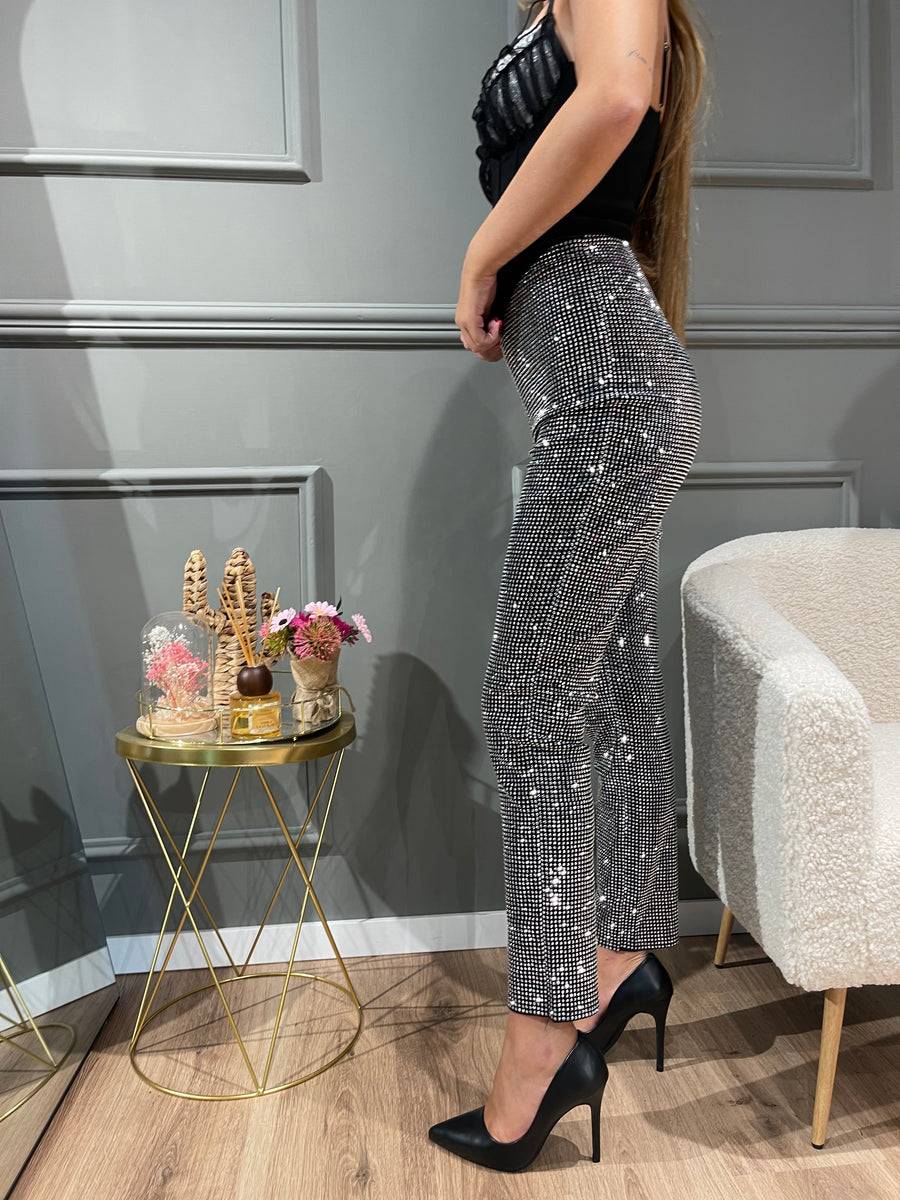 Lovely Sisters Pantalone luxury argento Sottocosto
