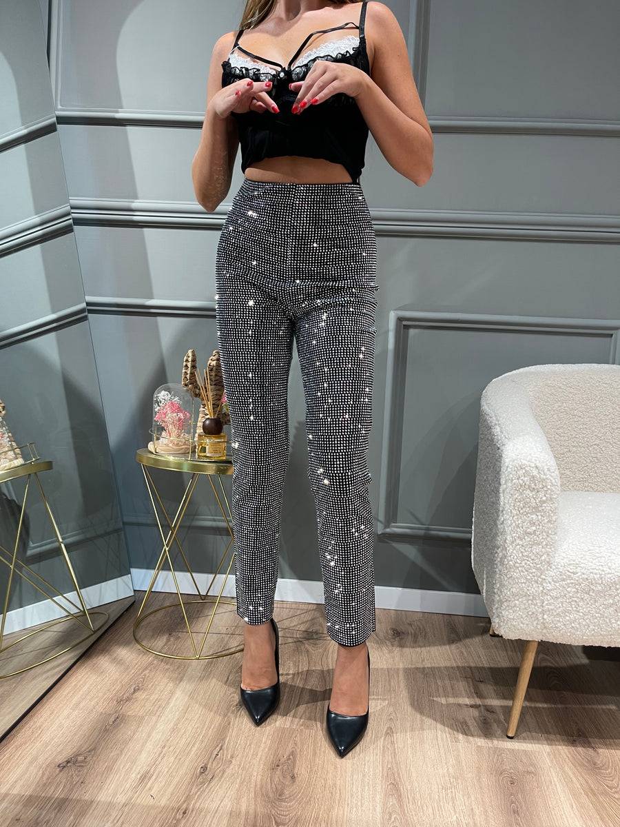 Lovely Sisters Pantalone luxury argento Sottocosto