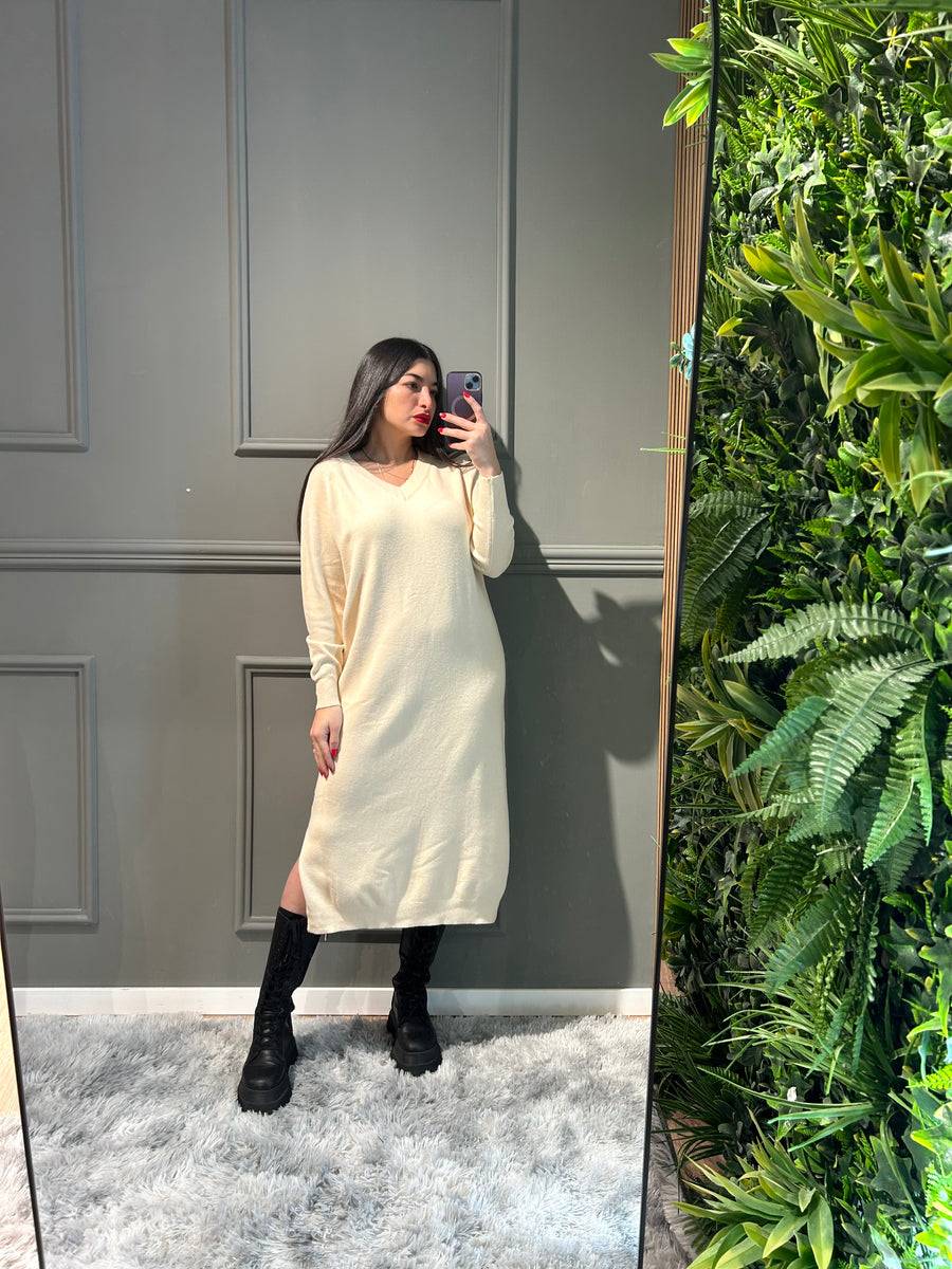 Lovely Sisters Abito di lana scollo a V Fino Al -60%